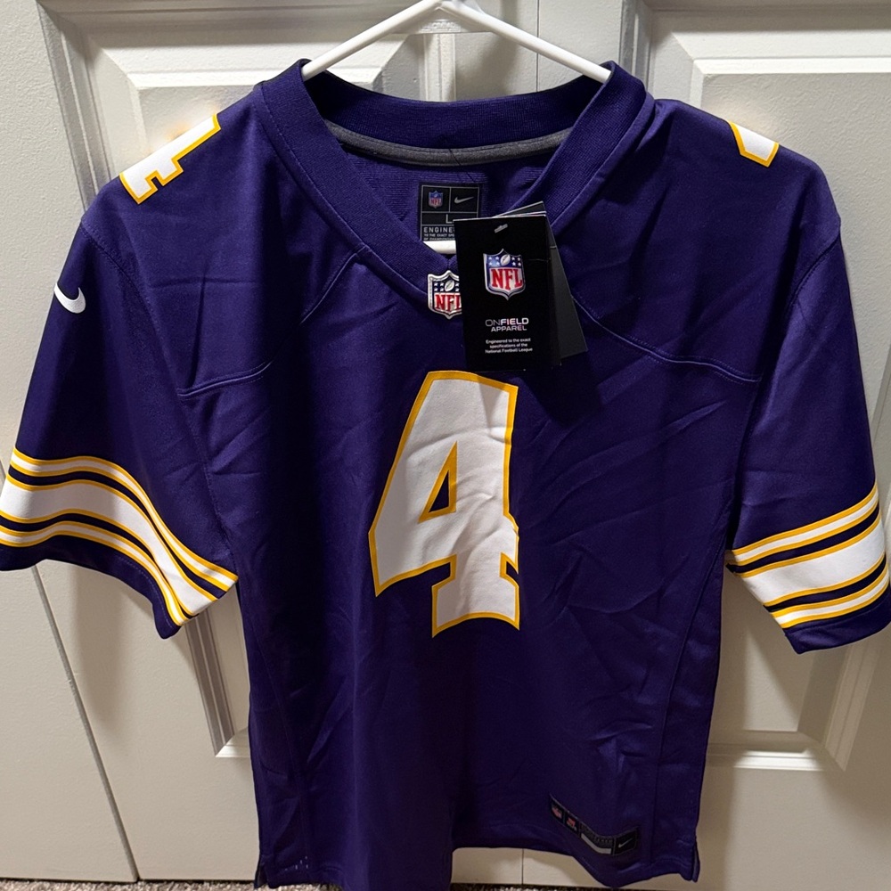 🔥Youth Size Large NFL Onfield Apparel Purple Jersey with Yellow🔥